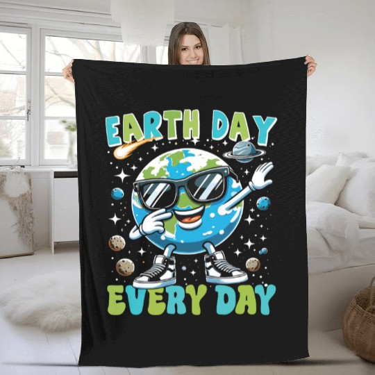 Earth Day Every Day Fleece Blankets