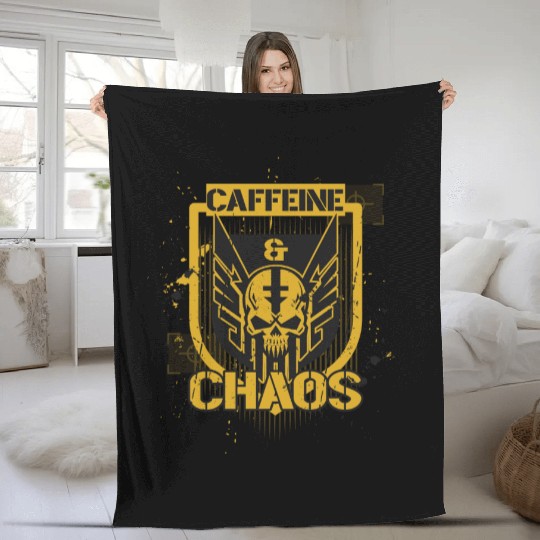 Caffeine & Chaos Fleece Blankets