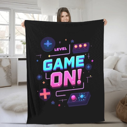 Level Up Your Style With Game On Fleece Blankets