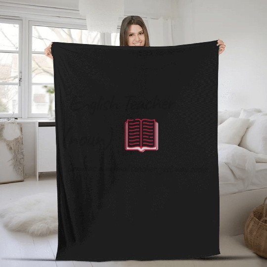English Teacher Same As Normal Teacher Cooler Fleece Blankets