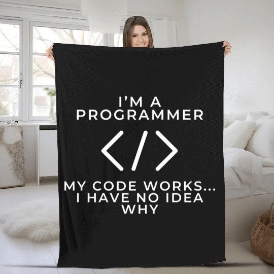 Programmer Logic – Funny Coding Design Fleece Blankets