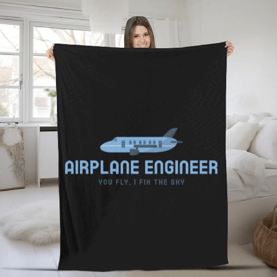 You fly i fix the sky Fleece Blankets