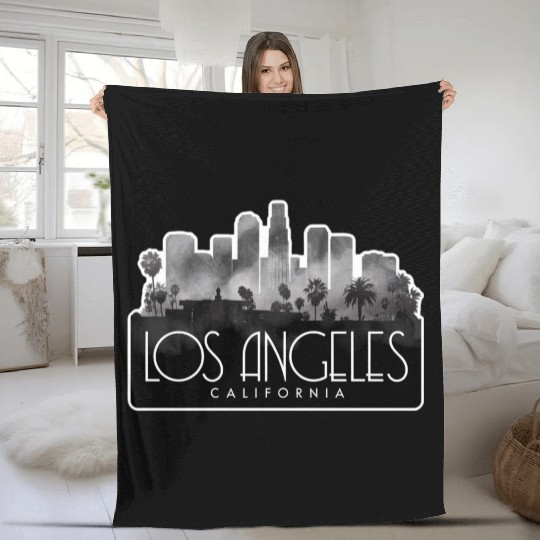 Los Angeles Gift for California Lovers Fleece Blankets