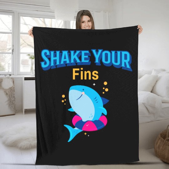 Dancing Shark | Shake your Tins | Fleece Blankets