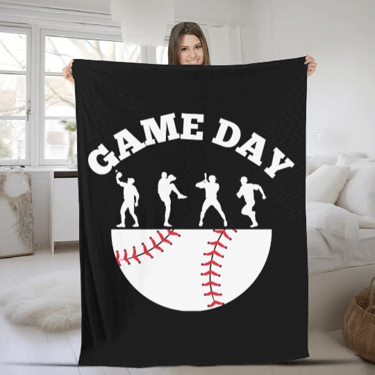 Game Day Baseball Fan Fleece Blankets
