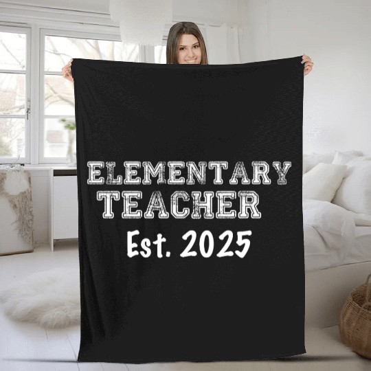 Elementary Teacher Graduation Gift 2025 Fleece Blankets