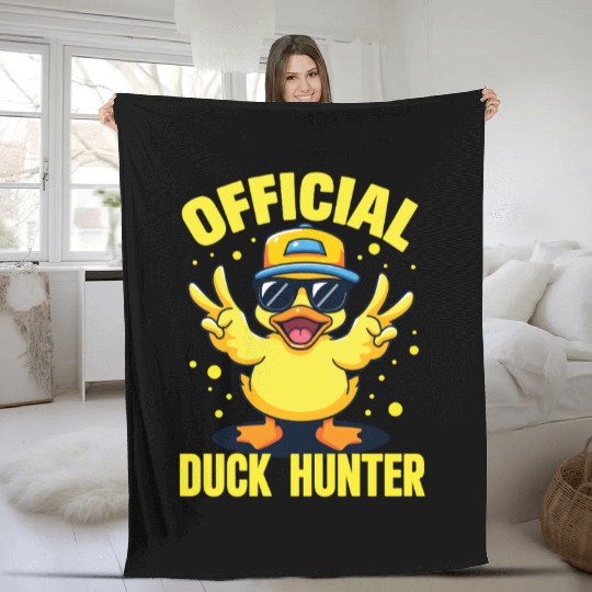 Duck Hunting Cruise Ducking Cruising Ducks Hunter Fleece Blankets