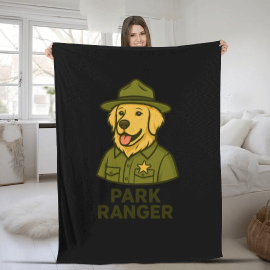Park Ranger Fleece Blankets