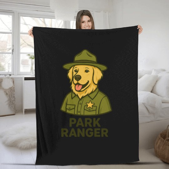 Park Ranger Fleece Blankets