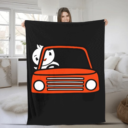 Duck Car Driver Fast Vehicle Greeting Waving Cute Fleece Blankets