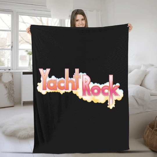 Yacht Rock Party Boat Drinking Fleece Blankets Vintage 70s