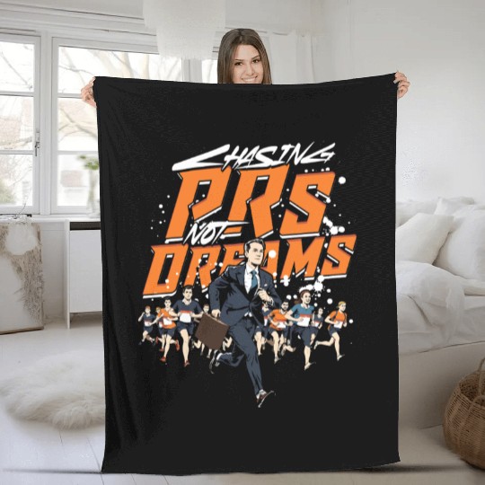 Marathon Marathoner Running Fleece Blankets