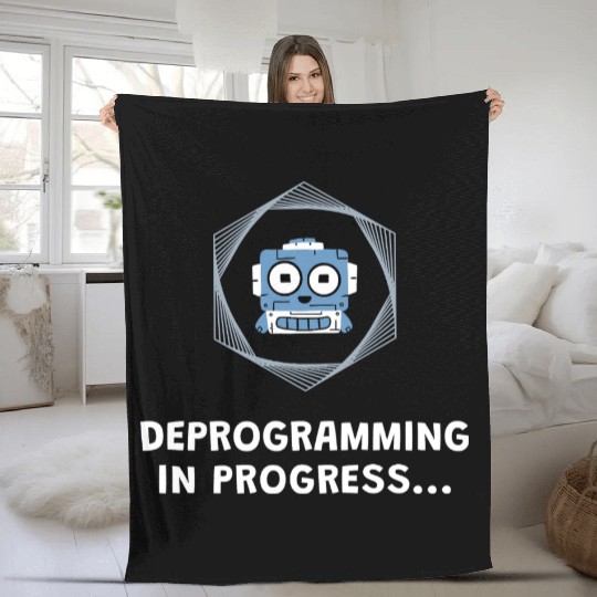 Deprogramming in Progress - Manifest Fleece Blankets