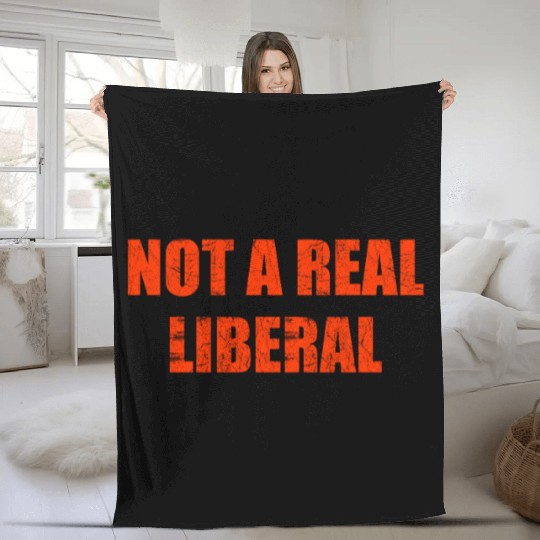 Not a real liberal Fleece Blankets