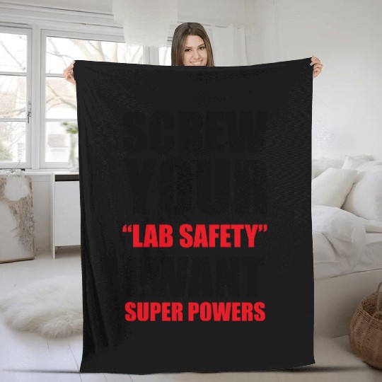Lab safety Fleece Blankets