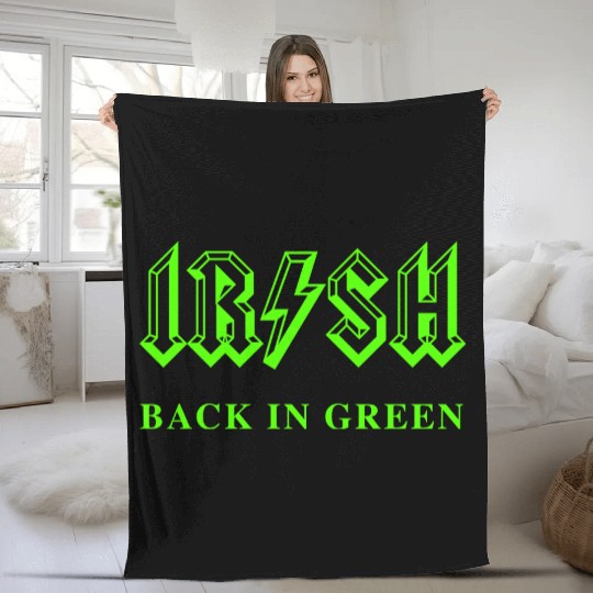 Irish Classic Rock - Back in Green Fleece Blankets