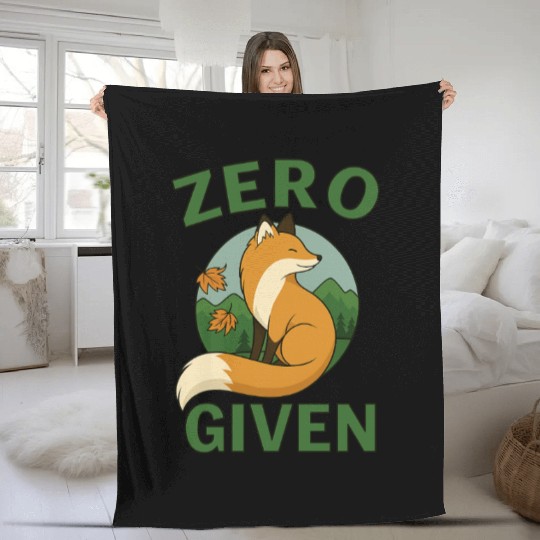 Zero Fox Given Fleece Blankets