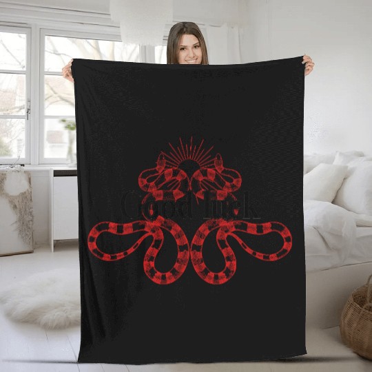 Snake Design Graphic Fleece Blankets