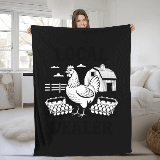 Local Egg Dealer Easter Sunday Easter Egg Hunt Fleece Blankets