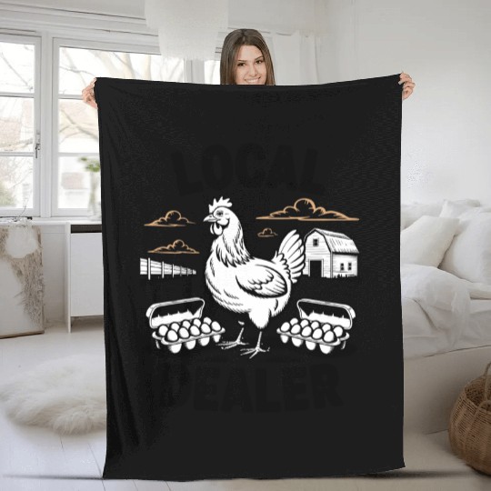 Local Egg Dealer Easter Holiday Easter Egg Hunt Fleece Blankets