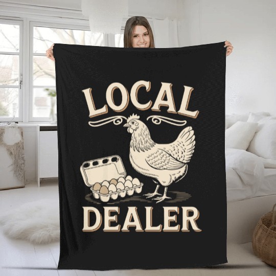 Egg Hunt Local Egg Dealer Easter Sunday Fleece Blankets
