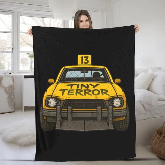 Compact Demolition Derby Design Wreck Event Racing Fleece Blankets