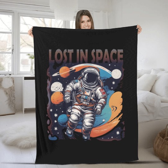 lost in space Fleece Blankets