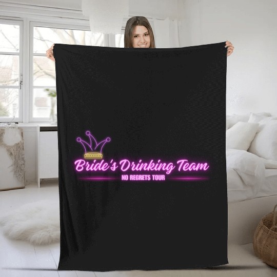 Bride's Drinking Team – No Regrets Tour Fleece Blankets