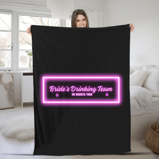 Bride's Drinking Team – No Regrets Tour Fleece Blankets