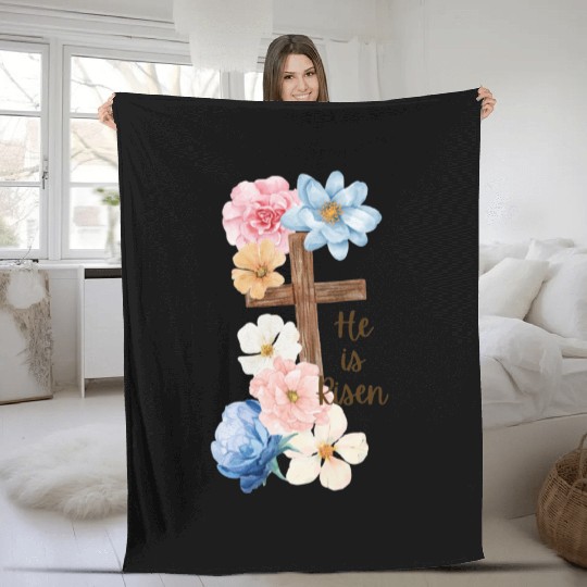 He is Risen Fleece Blankets