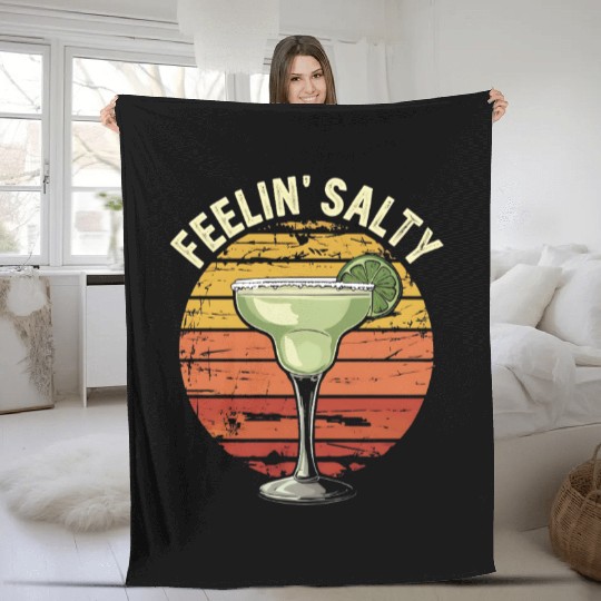 Feelin Salty Margarita-Fleece Blankets Cinco Mayo