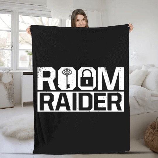 Escape Room Room Raider Fleece Blankets