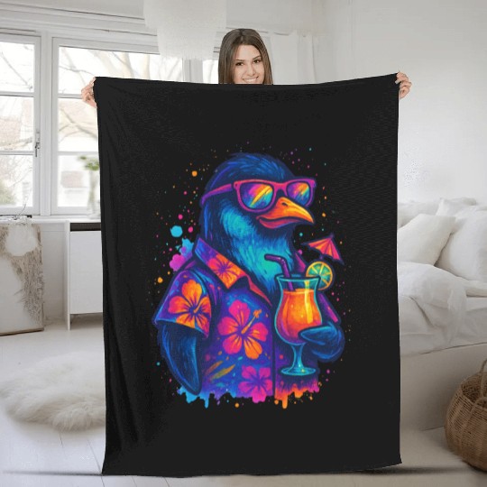 Cool Penguin Vibes Fleece Blankets