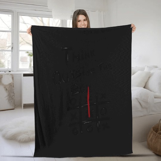Think Outside the Box – Creative Motivational T-Sh Fleece Blankets
