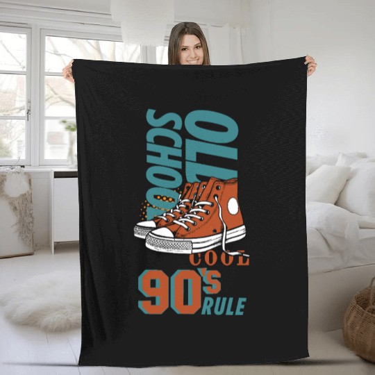 Old School Cool, 90s Rule | Fleece Blankets