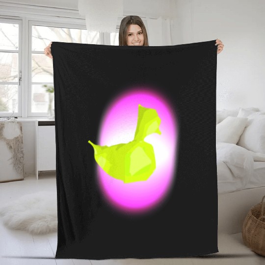 Duck Fleece Blankets, Neon, Fun Fleece Blankets, Abstract Duckli