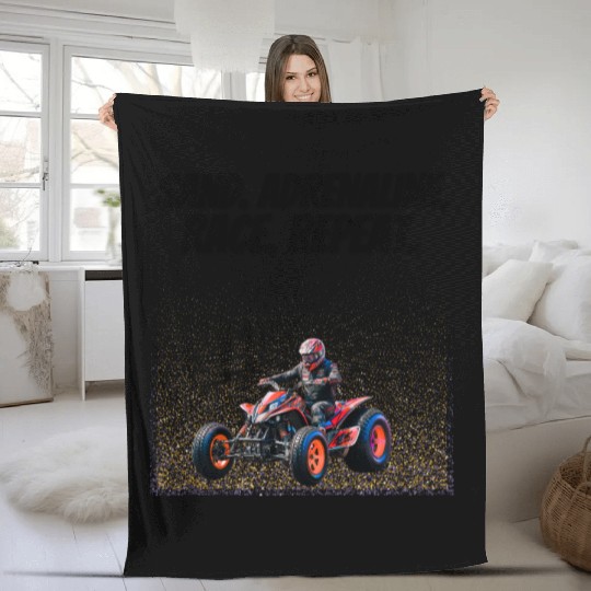 Sand Drag Racing Adrenaline Fleece Blankets