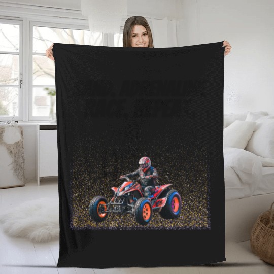 Sand Drag Racing Adrenaline Fleece Blankets