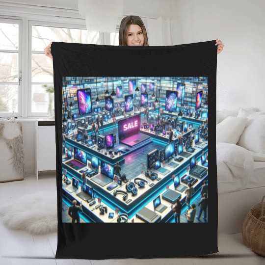 Electronics LED Sale Fleece Blankets