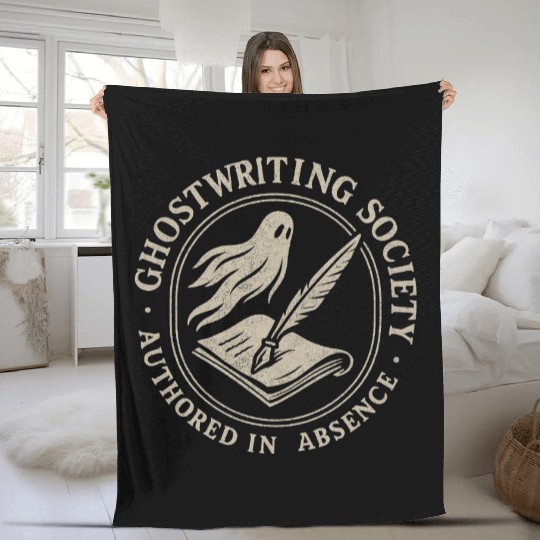 Ghostwriting Society Fleece Blankets