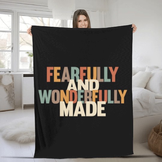 Fearfully and Wonderfully Made Fleece Blankets