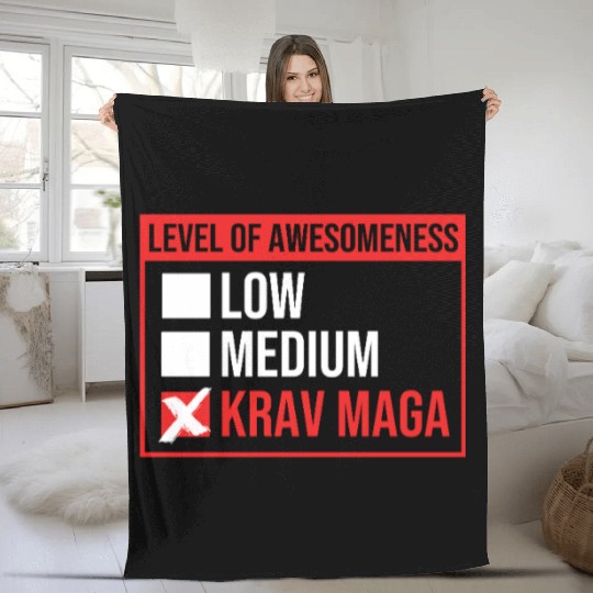 Krav Maga Israel Martial Arts Fleece Blankets