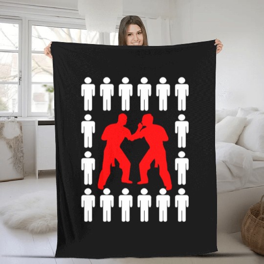 Krav Maga Israel Martial Arts Fleece Blankets