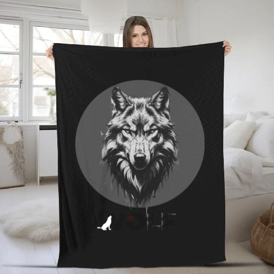 wolf Fleece Blankets