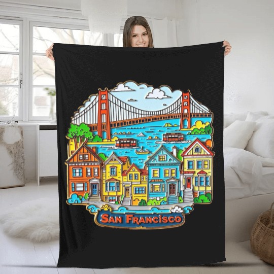 San Francisco Fleece Blankets