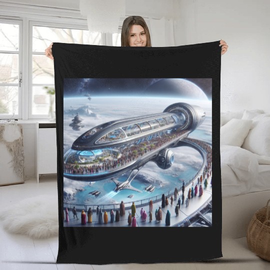 Biggest Space Journey Fleece Blankets