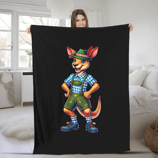 Bavarian Kangaroo Fleece Blankets