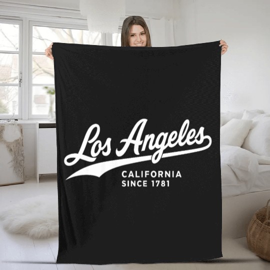 Los Angeles Limited Edition Since 1781 Fleece Blankets
