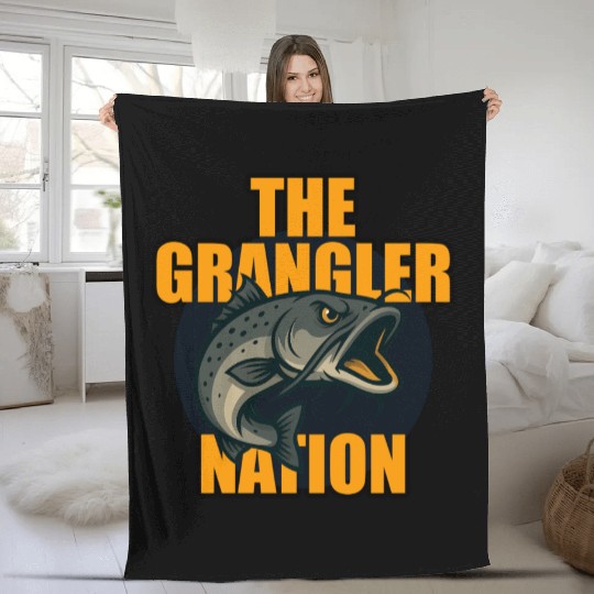 Grangler Nation (Catfish) Fleece Blankets
