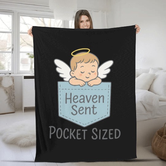 Heaven sent Pocket sized Fleece Blankets